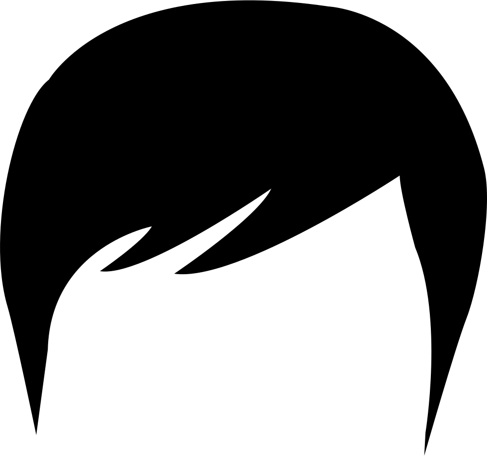 Hair Brush Icon - Cabello De Hombre Silueta (980x918), Png Download