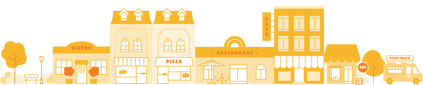 Cityscape - Illustration (1374x276), Png Download