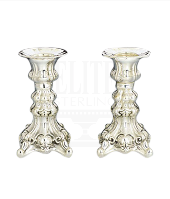 Close Charenko Mini Silver Candlestick Set - Table (585x780), Png Download