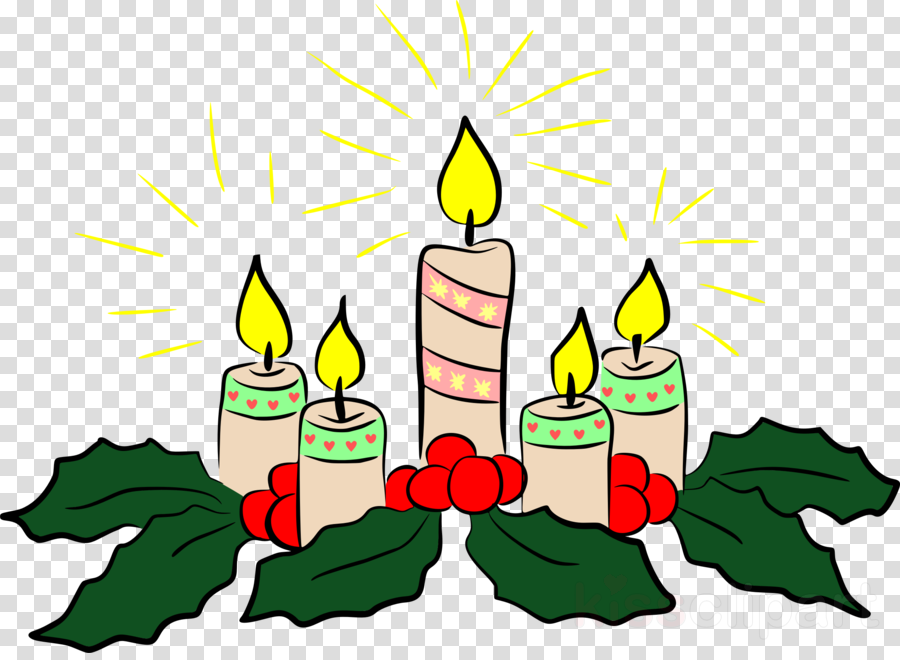 Christmas Candles Clipart Candle Clip Art - Vans Van Doren Backpack Black/white, One Size (900x660), Png Download