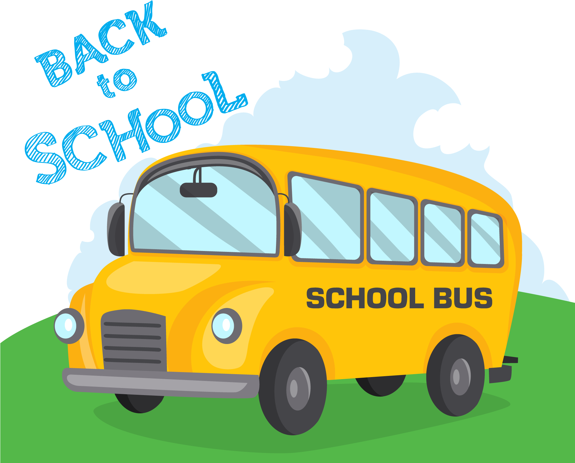 School Bus Yellow Cartoon - Cartoon Picture Of Bus (1950x1568), Png Download