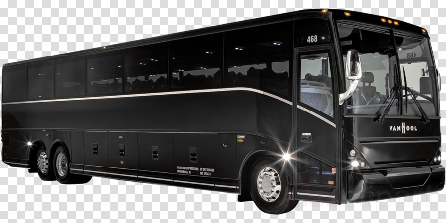 Black Bus Clipart Bus Car Coach - Motorcoach Bus (900x450), Png Download