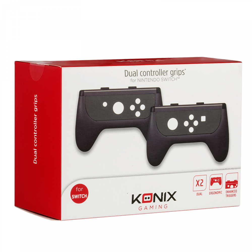 Supports Mannettes Joy-con Nintendo Switch - Accessory Set Nintendo Switch Konix Ergonomic Pad X2 (1000x1000), Png Download