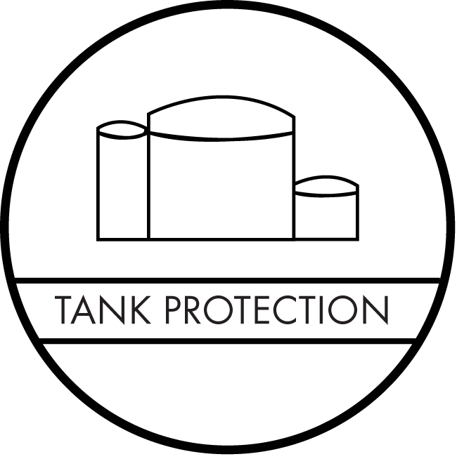 We Are Global Providers Of Lightning And Surge Solutions - Lightning Protection On Metal Storage Tank (650x654), Png Download