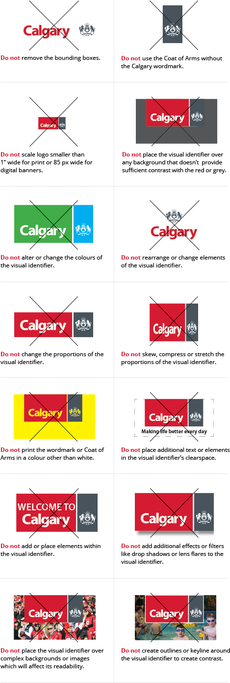 The City Of Calgary Visual Identifier Must Maintain - Orange (488x1441), Png Download