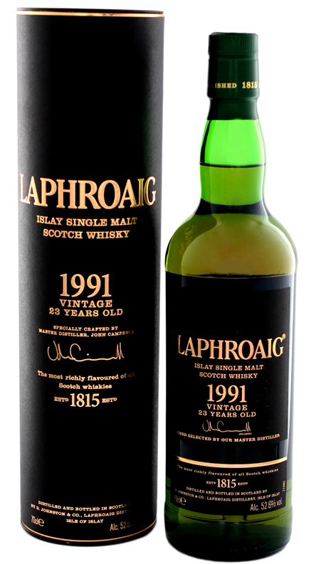 Laphroaig Vintage 1991 23yo 0,7l 52,6% - Laphroaig The 1815 Legacy Edition Single Malt Whisky (436x800), Png Download