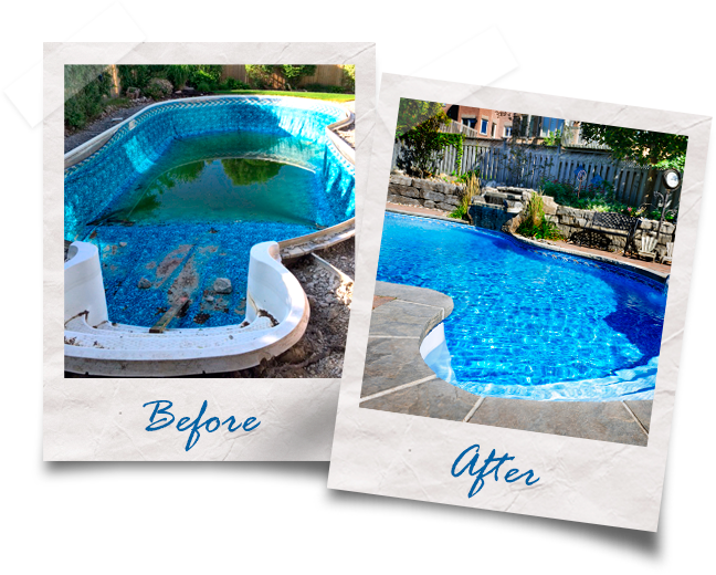 Ontario's Pool And Backyard - Backyard (648x520), Png Download