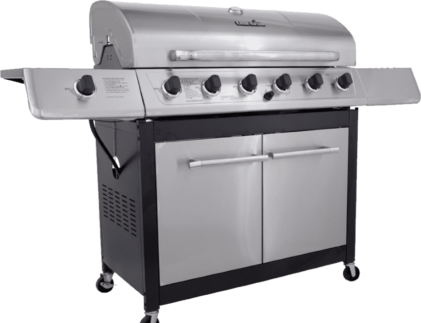 Free Png Grill Png Images Transparent - Char-broil '650' 6 Burner Propane Grill (850x652), Png Download