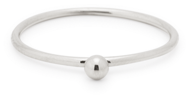 Sphere Ring White Gold - Bangle (650x650), Png Download