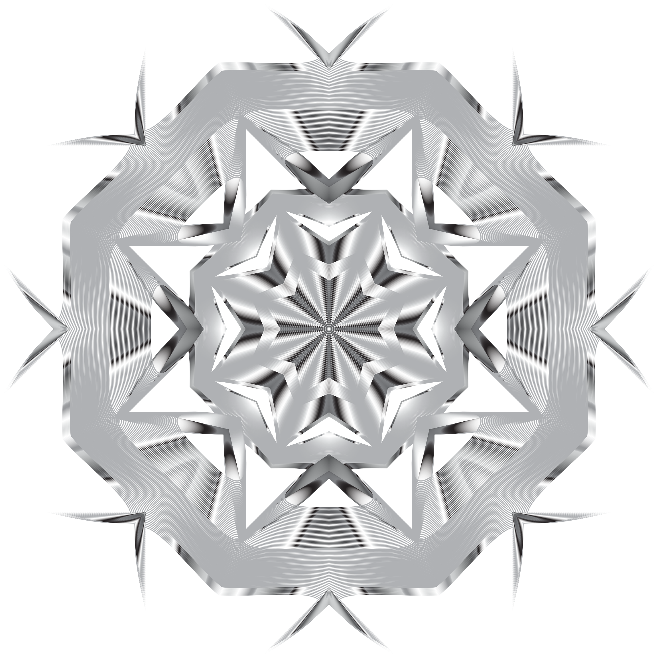 This Free Icons Png Design Of Prismatic Star Line Art (2308x2308), Png Download