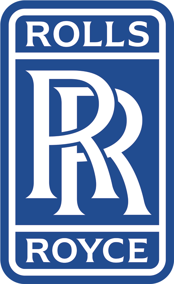 Logo Rolls-royce - White Rolls Royce Logo (960x960), Png Download