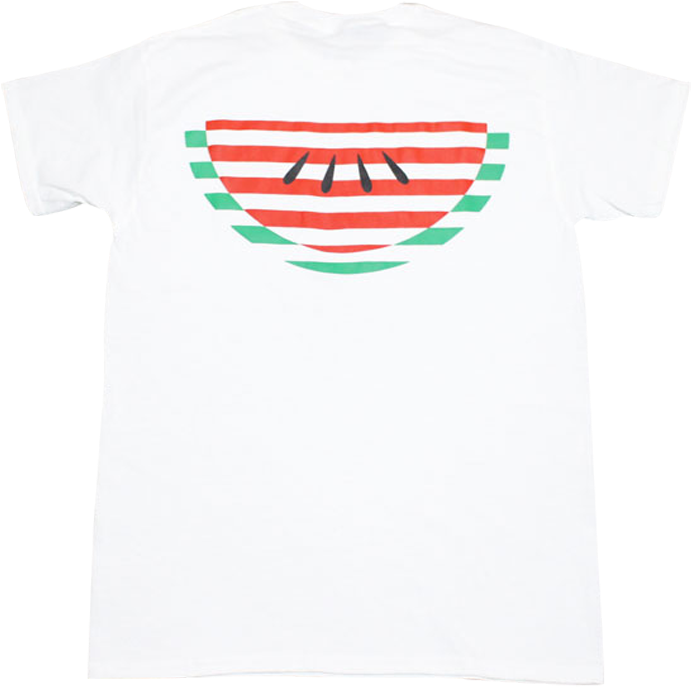 Stripe White Tee - Active Shirt (705x700), Png Download