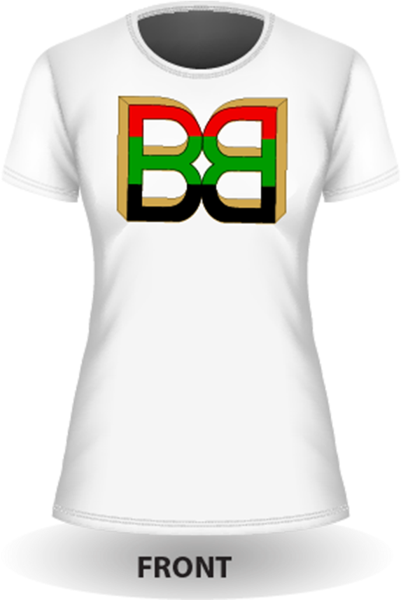 Ladies White Tee Front - Active Shirt (598x856), Png Download