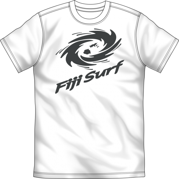 Fiji Surf Co “cyclone Swirl Logo” White Tee - Draculo (600x600), Png Download