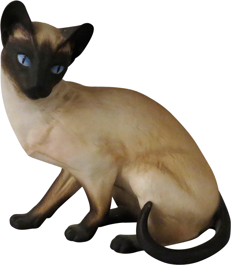 Anticipation Siamese Cat By Eric Tenney For Franklin - Siamese Cat Transparent Background (924x924), Png Download