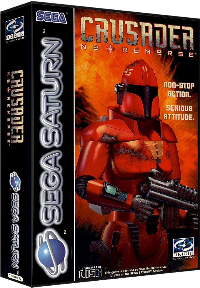Sega Saturn Europe 3d Box Pack - Electronic Arts Crusader No Remorse (710x992), Png Download