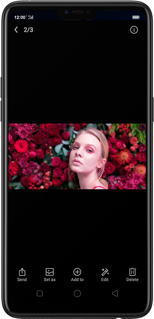 Open The Photos App And View The Photo On A Full Screen, - Smartphone (560x1058), Png Download