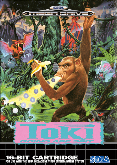 Toki Going Ape Spit Mega Drive (650x650), Png Download