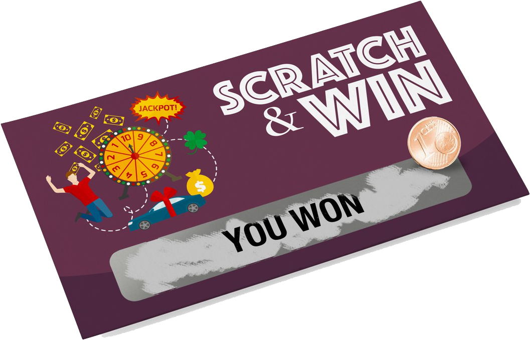 Download Instant Lottery Online Scratch And Win Ticket PNG Image with