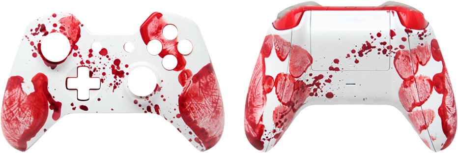 Bloody Hands Xbox One Modded Controller (1000x390), Png Download