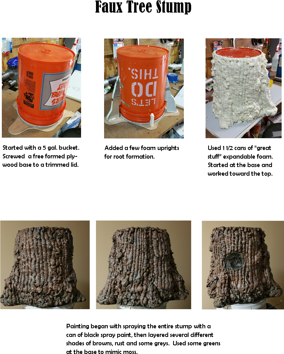 Journey Off The Map - Diy Tree Stump Prop (1102x1416), Png Download