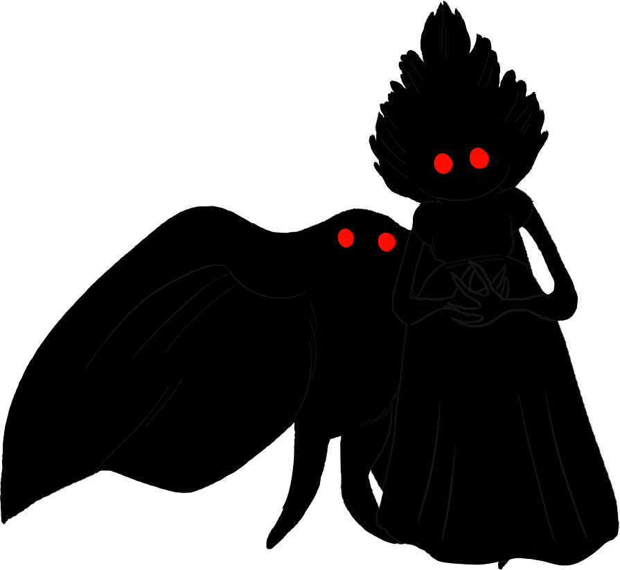 I'm New To Tumblr - Mothman Fanart (895x823), Png Download