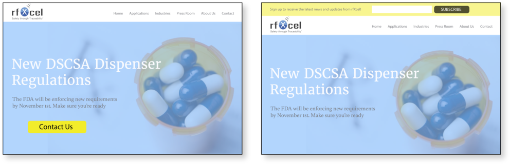 Version A , Version B (right) - Web Page (1000x328), Png Download