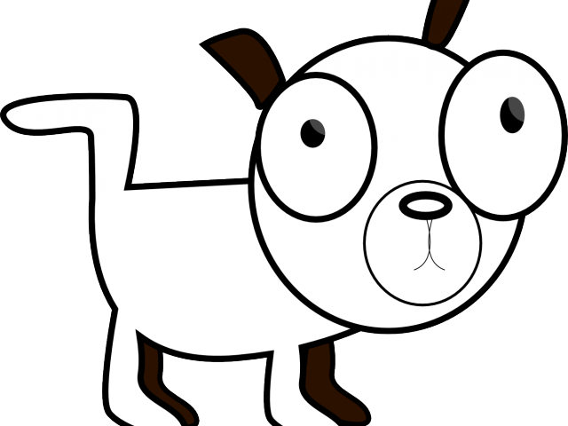 Dogs Vector Black And White - Funny Clipart Black And White (640x480), Png Download