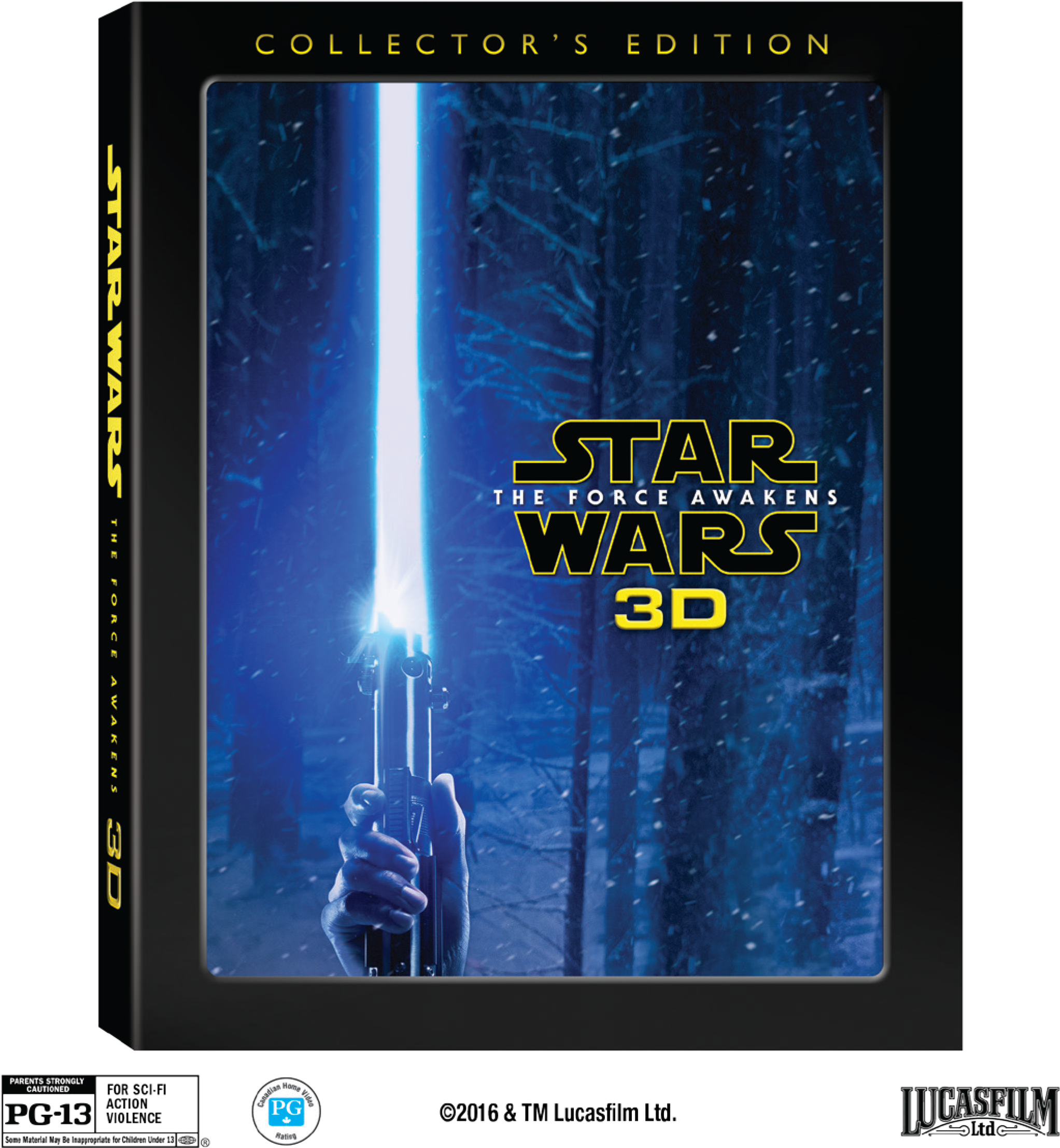 The Force Awakens" 3d Collector's Edition - Star Wars The Force Awakens Blu Ray Collector's Edition (2076x2331), Png Download