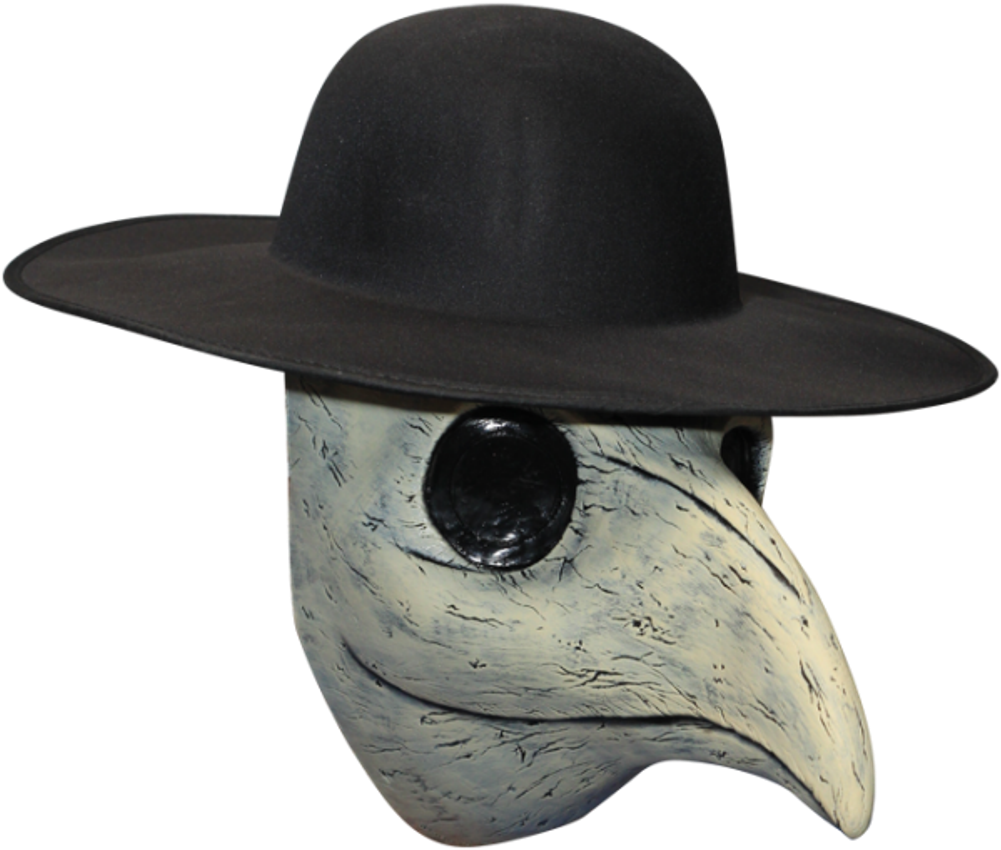 Peste Di Venezia Death Doctor Latex Mask N' Hat Black - Plague Doctor Beaked Mask (hat Not Included) (1002x1002), Png Download