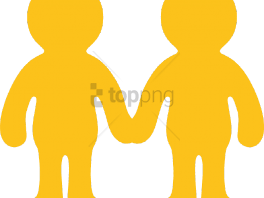 Hand Emoji Clipart Hand Joined - Men And Women Holding Hands (640x480), Png Download