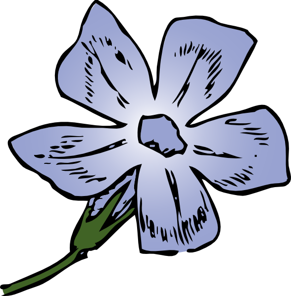 Purple Flower 6 Svg Clip Arts 588 X 598 Px (588x598), Png Download
