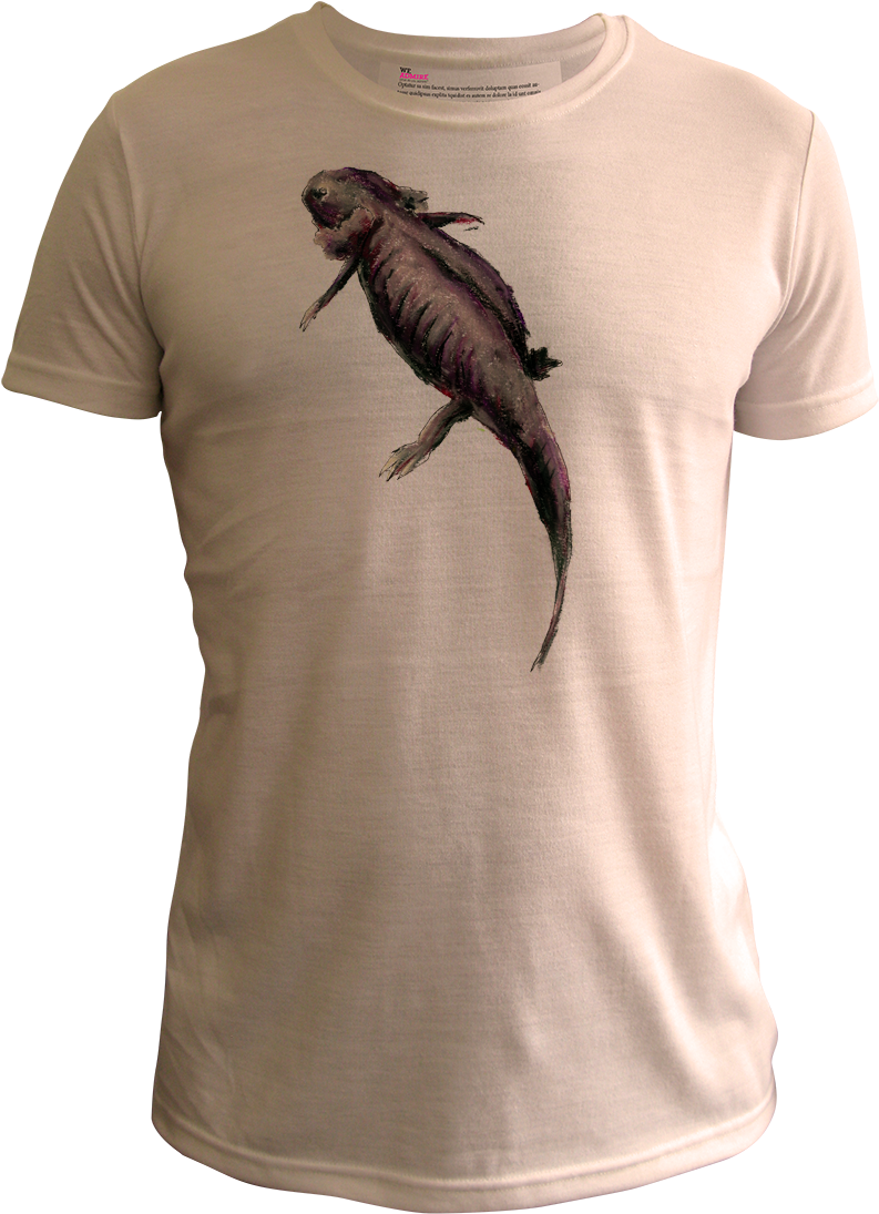 Axolotl T Shirt By Anthony Radcliffe - L Alpe D Huez T Shirt (800x1101), Png Download