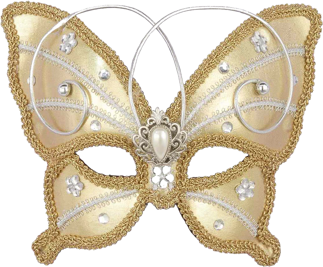 Jewelled Butterfly Png - Butterfly Venetian Mask (1100x1100), Png Download