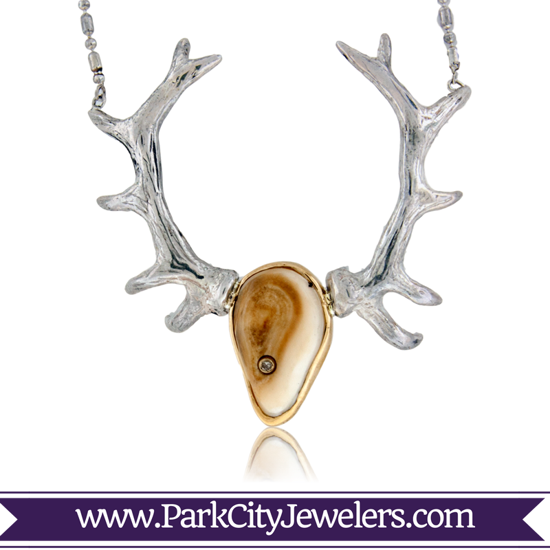 Elk Ivory European Mount Necklace - Elk Teeth Jewelry (800x800), Png Download