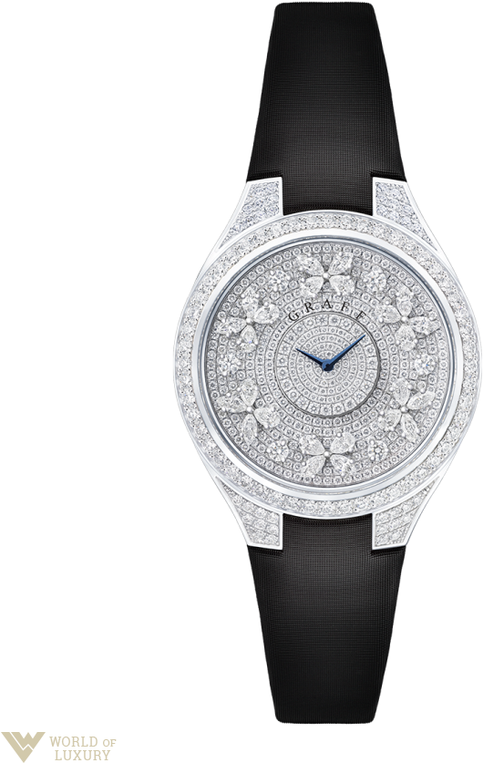 Graff Disco Butterfly White Gold & Diamonds Ladies - Graff Watches Butterfly Disco (719x880), Png Download