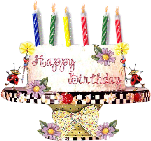 Awesome Happy Birthday Candles Gif - Happy Birthday January 1 (601x601), Png Download