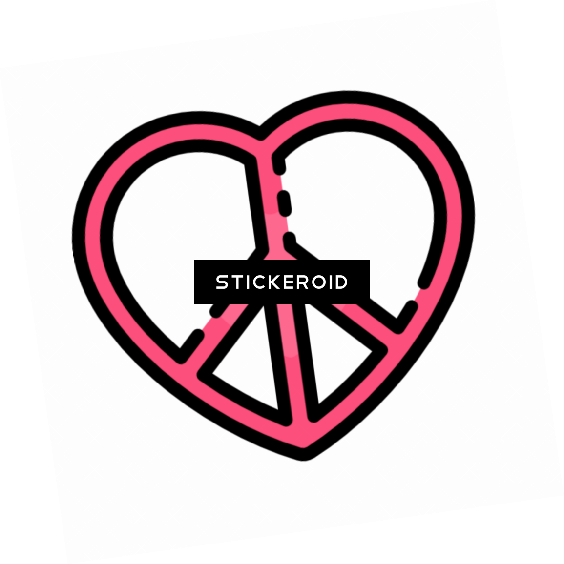 Hippie Peace - Symbol (1155x1156), Png Download