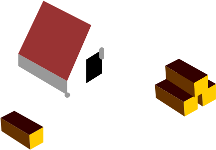 Lumber Hut - Wikia (1013x1272), Png Download