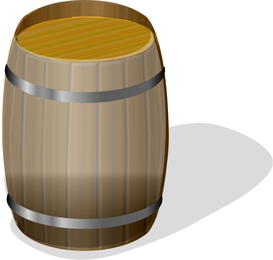 This Free Clipart Png Design Of Wooden Barrel Petri (900x858), Png Download
