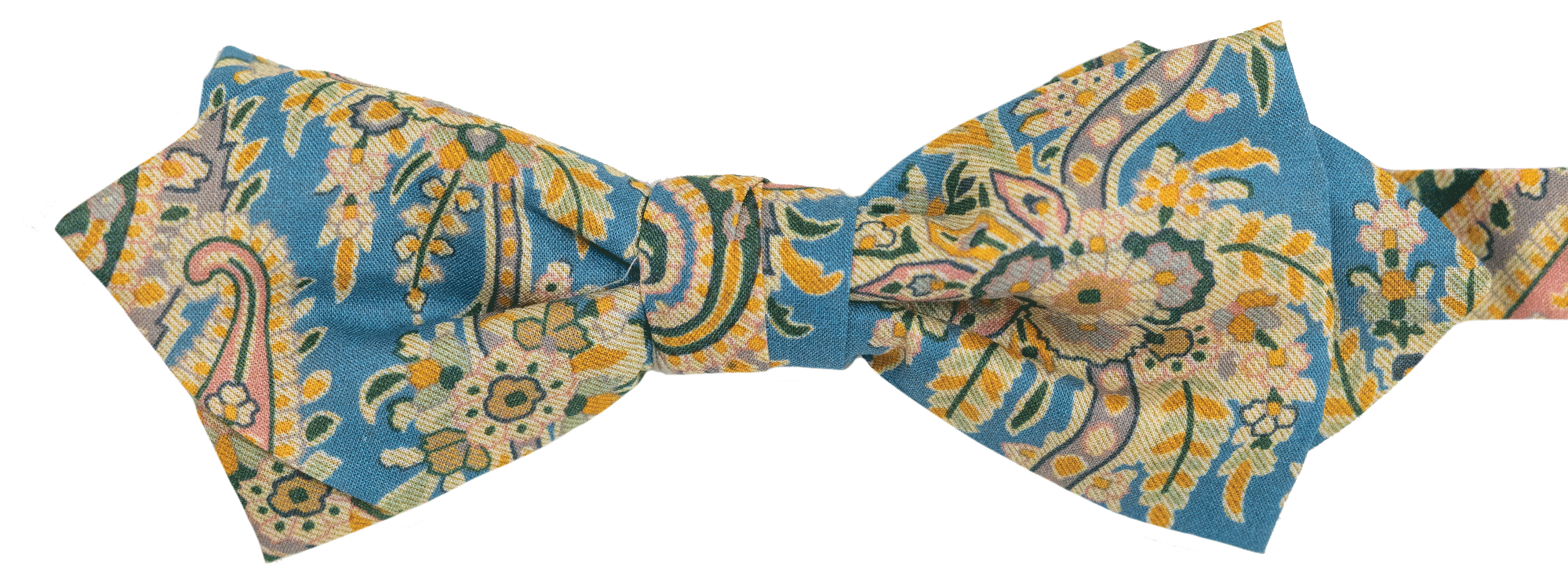 Get The Liberty Palm Paisley Bow Tie In Blue Online - Paisley (2000x3000), Png Download