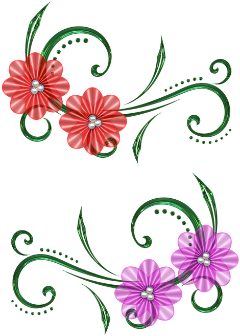 Graphic Design Art Flower Hd 9, Buy Clip Art - Flower Scrapbook Design Drawing (521x720), Png Download