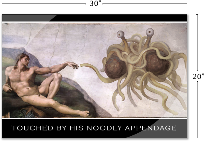 Flying Spaghetti Monster Http - Sistine Chapel (740x540), Png Download