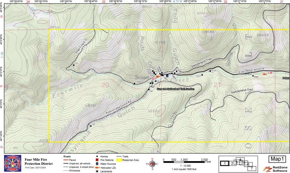 Map1-4mile - Atlas (1008x612), Png Download