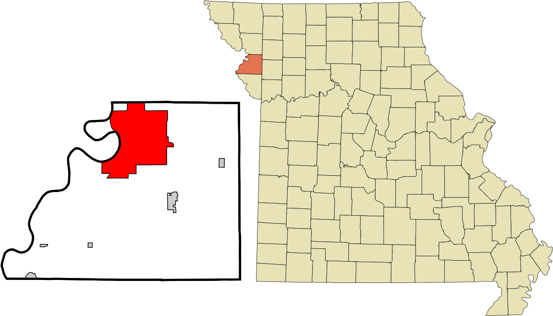 St Joseph Missouri Location (1200x706), Png Download