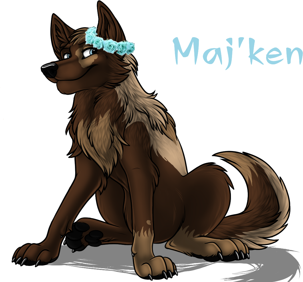 Wolf Lineart By Star Gazer By Starwuff-d8leu9a - Wolf Furry Feral (1500x1000), Png Download