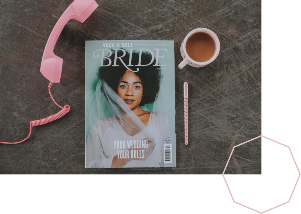 Rock N Roll Bride And Octogon - Bride (1000x714), Png Download