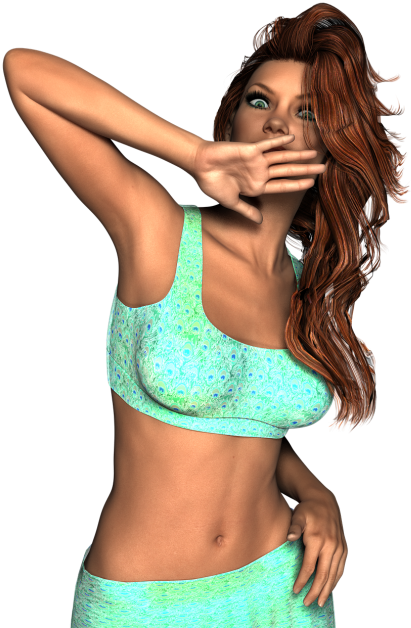 Screaming Girl Png (500x647), Png Download