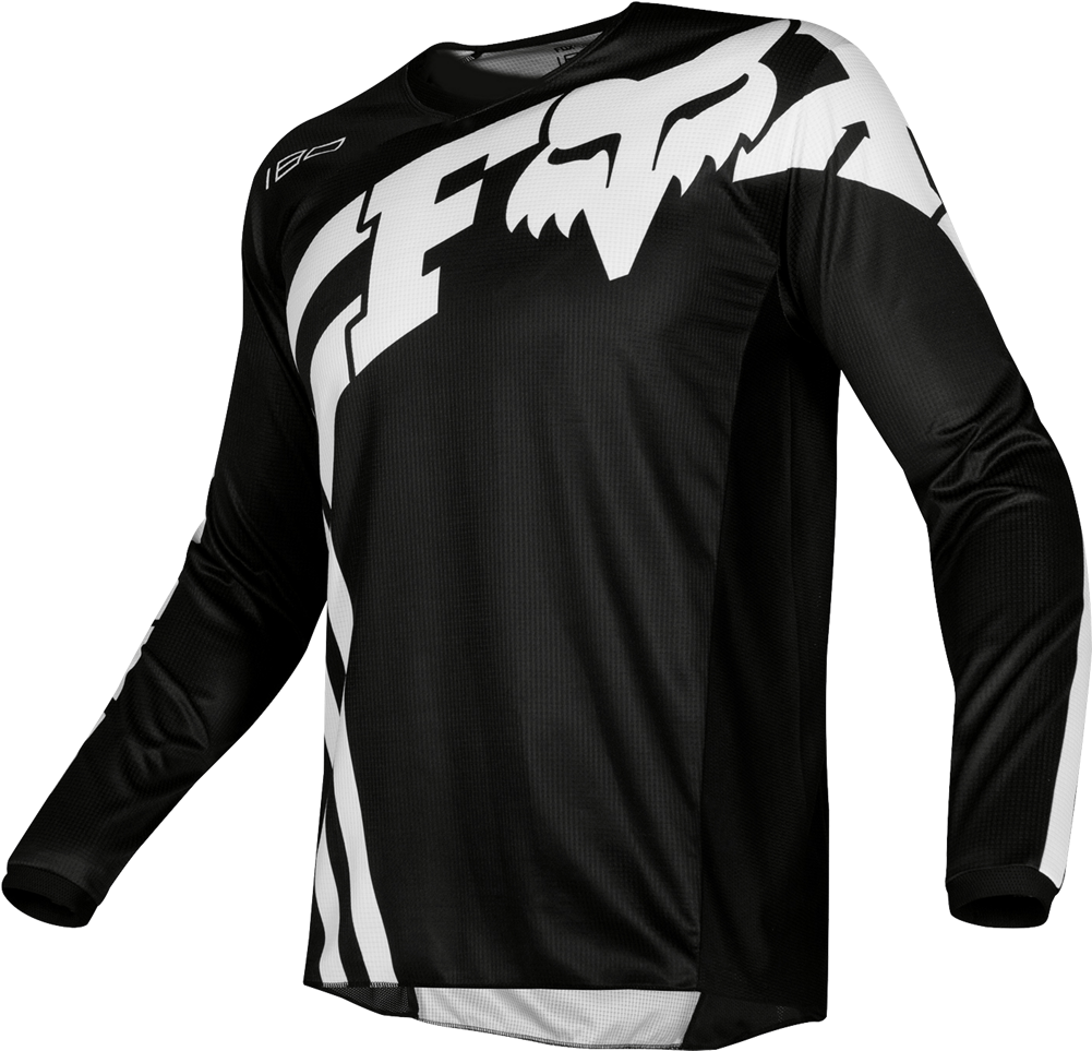 Fox Racing Youth 180 Cota Jersey Black - Jersey Fox (1000x1000), Png Download