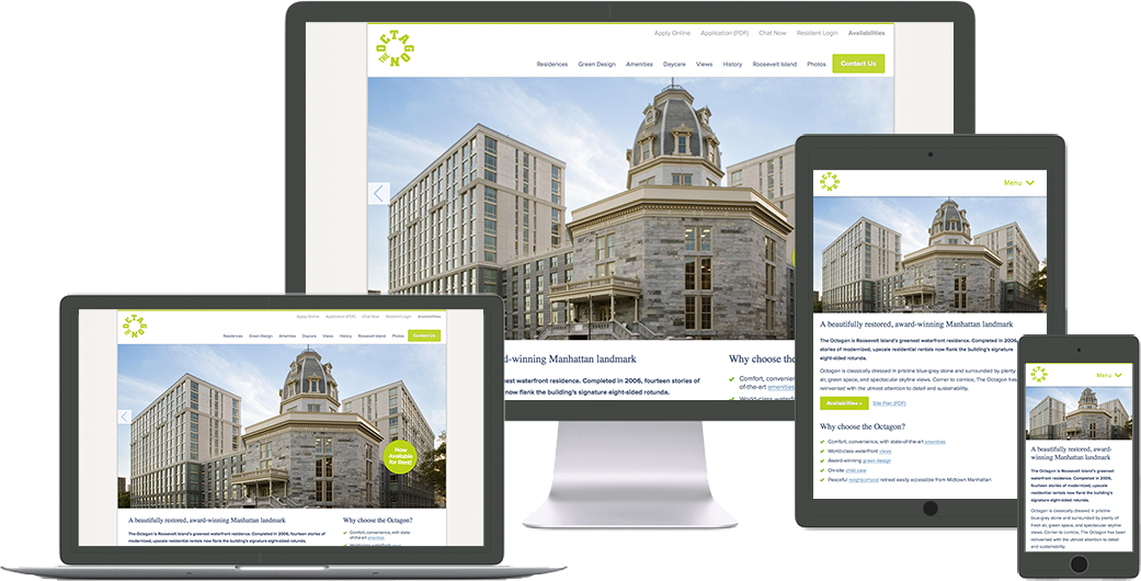 The-octagon Website Design - Website (1041x530), Png Download